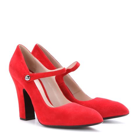 miu miu red suede pumps|Women's pumps shoes .